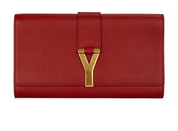 Y Clutch, leather, red, 3*, DB, 265701.52925